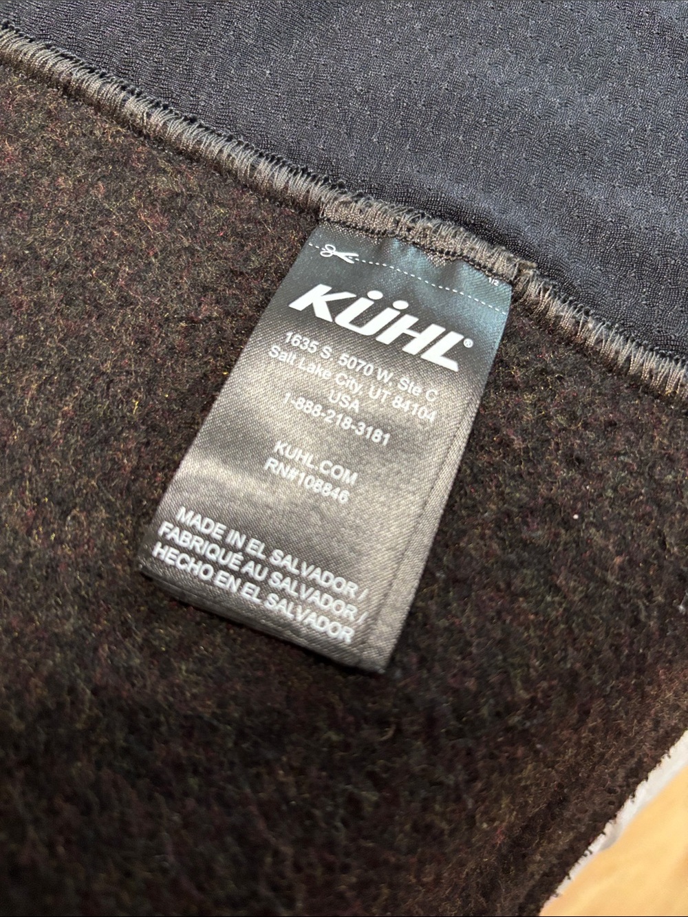 Kuhl Men's Brown Full-Zip Fleece Jacket - Picture 9 of 9